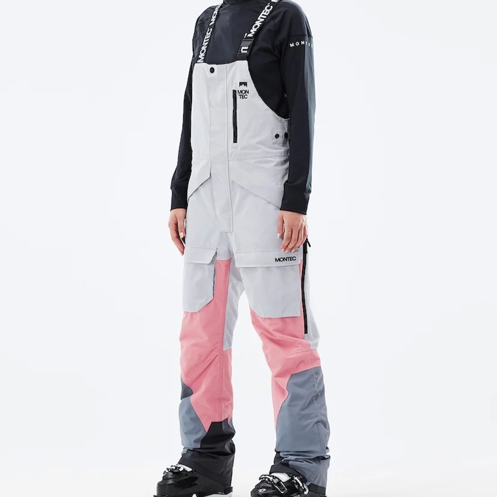 Montec Women’s Shell Fawk W Ski/Snowboard Pants, Size Medium, Colors Pink/Black